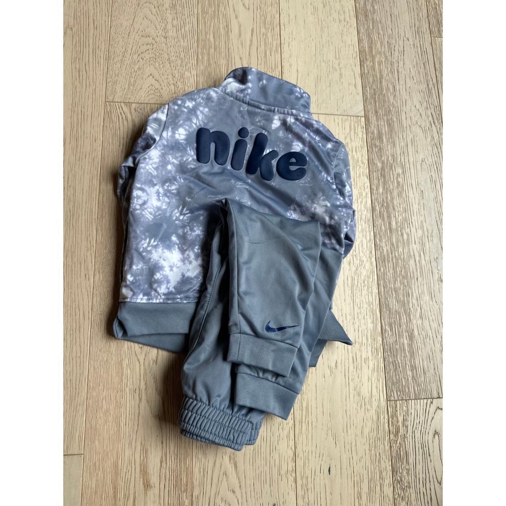 Nike Kids Grey Tie Dye Tracksuit Full Zip Jacket and Joggers Set